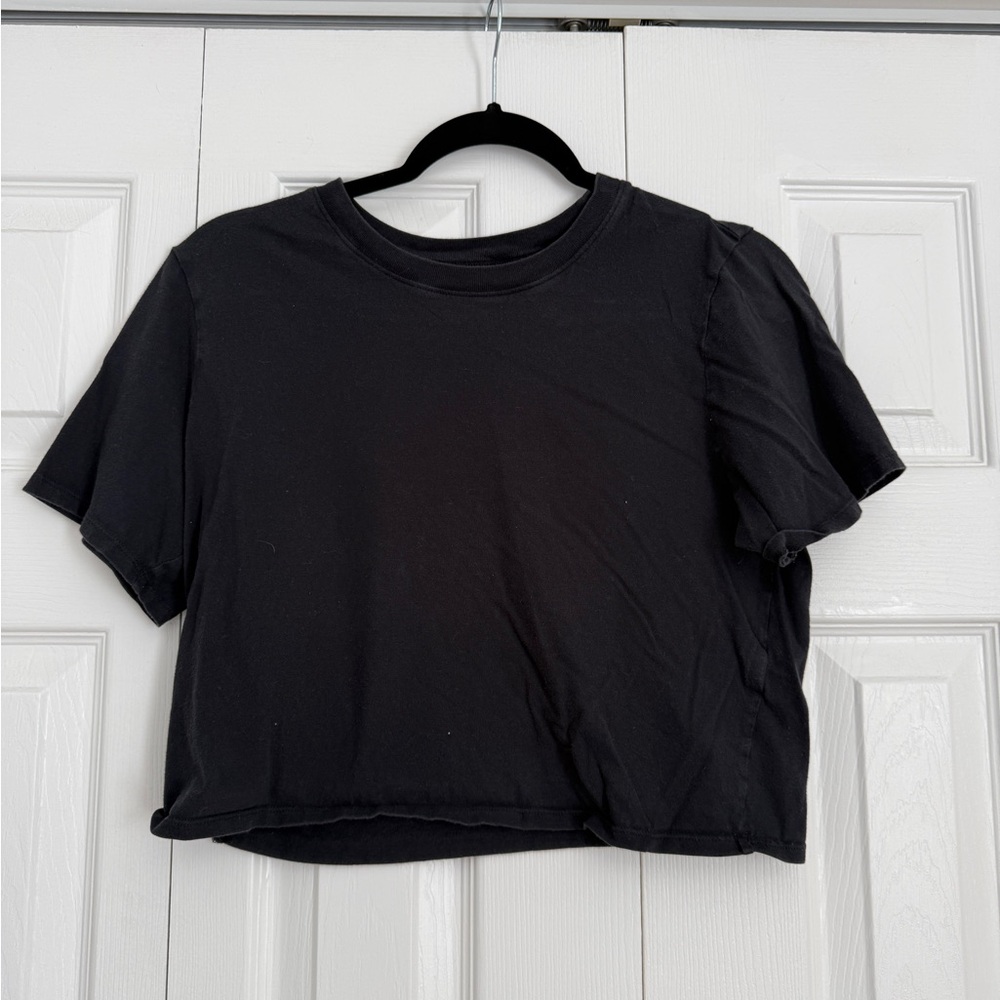 Abercrombie & Fitch Black Crop Top